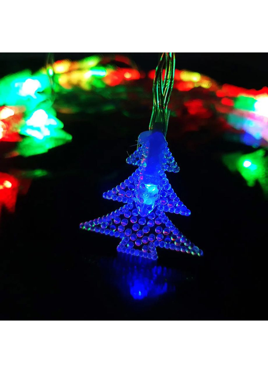 Гірлянда діодна нитка "Лісова ялинка" 20 LED 3.5 м, різнобарвні на батарейках Po Fanu (365549127)