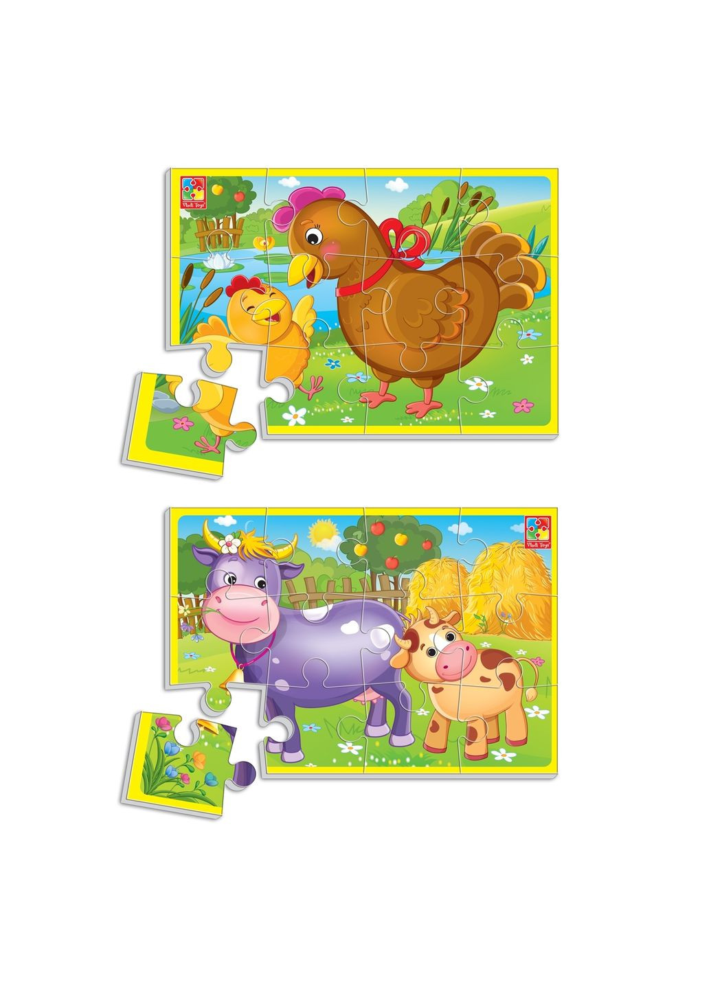 М'які пазли Тварини, 12 елементів ( ) Vladi toys VT1103-44 (328393801)
