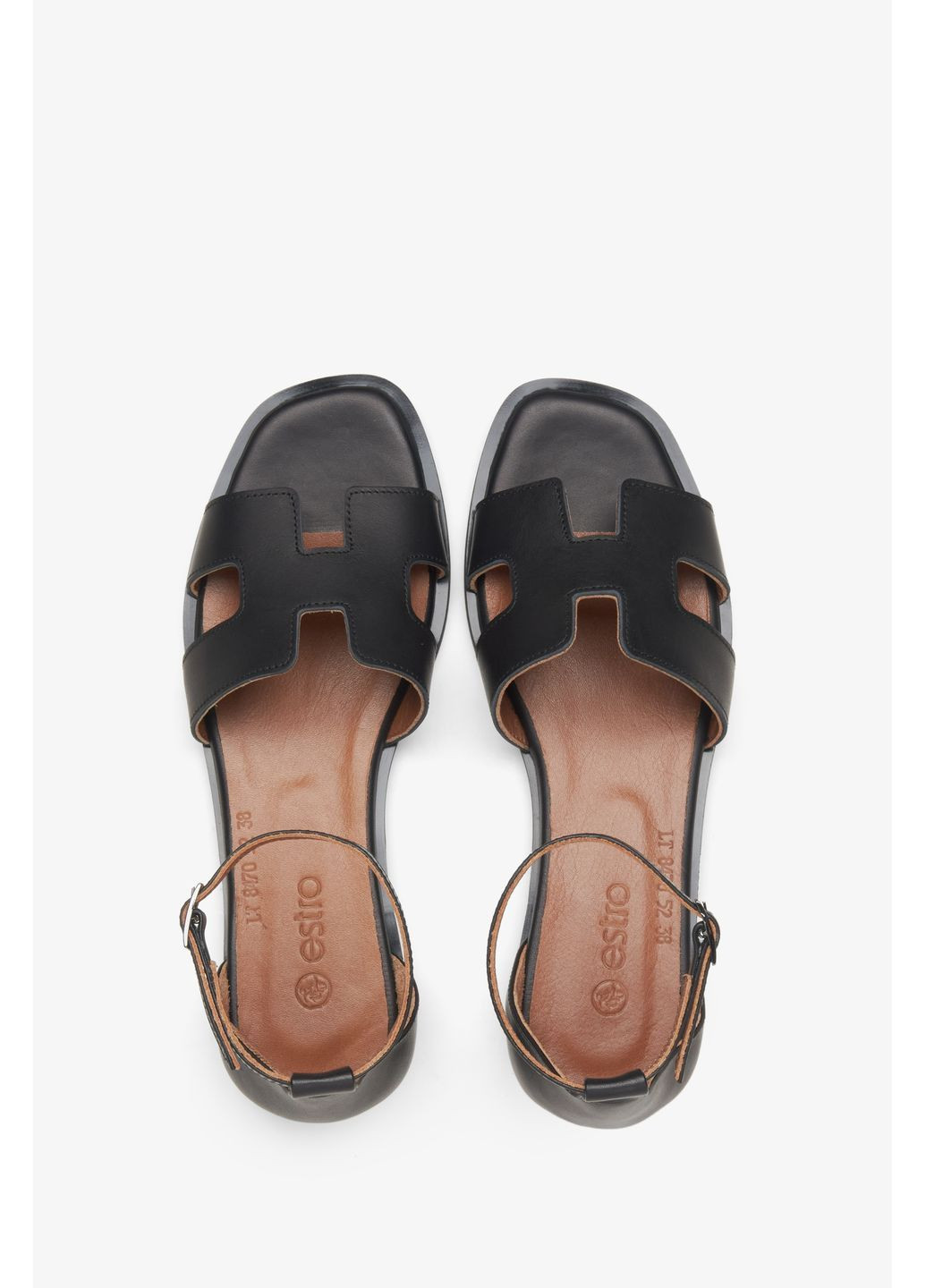 Сандалі, колір чорний Estro (367179631)