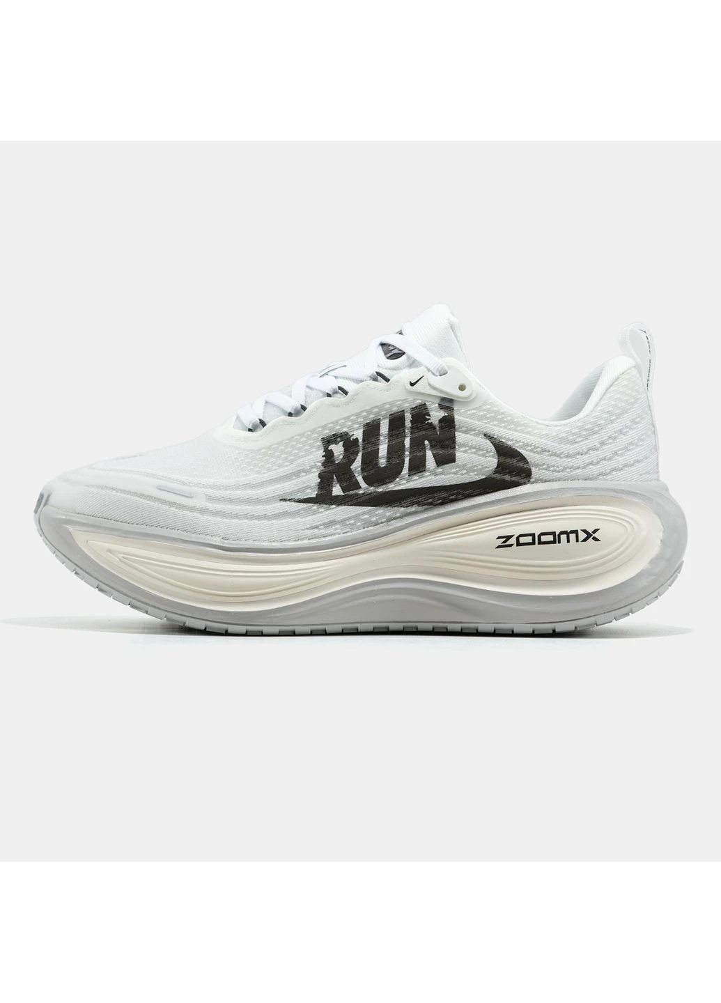 Білі кросівки чоловічі nike air zoom vomero plus white black | найк аір зум вомеро плюс білі чорні демісезон No Brand