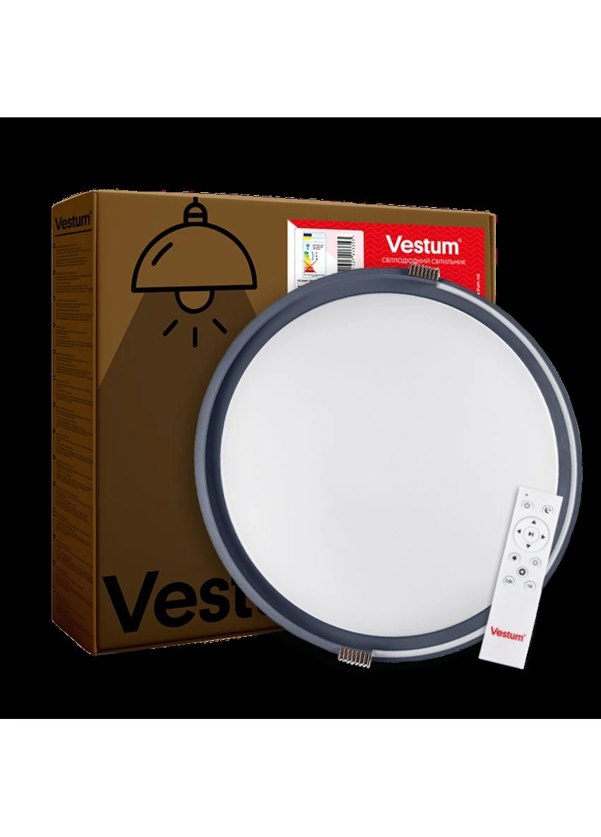 COLISEUM матовый 60W 395*60мм 3000K-6500K с ДУ белый с синим Vestum (374991491)