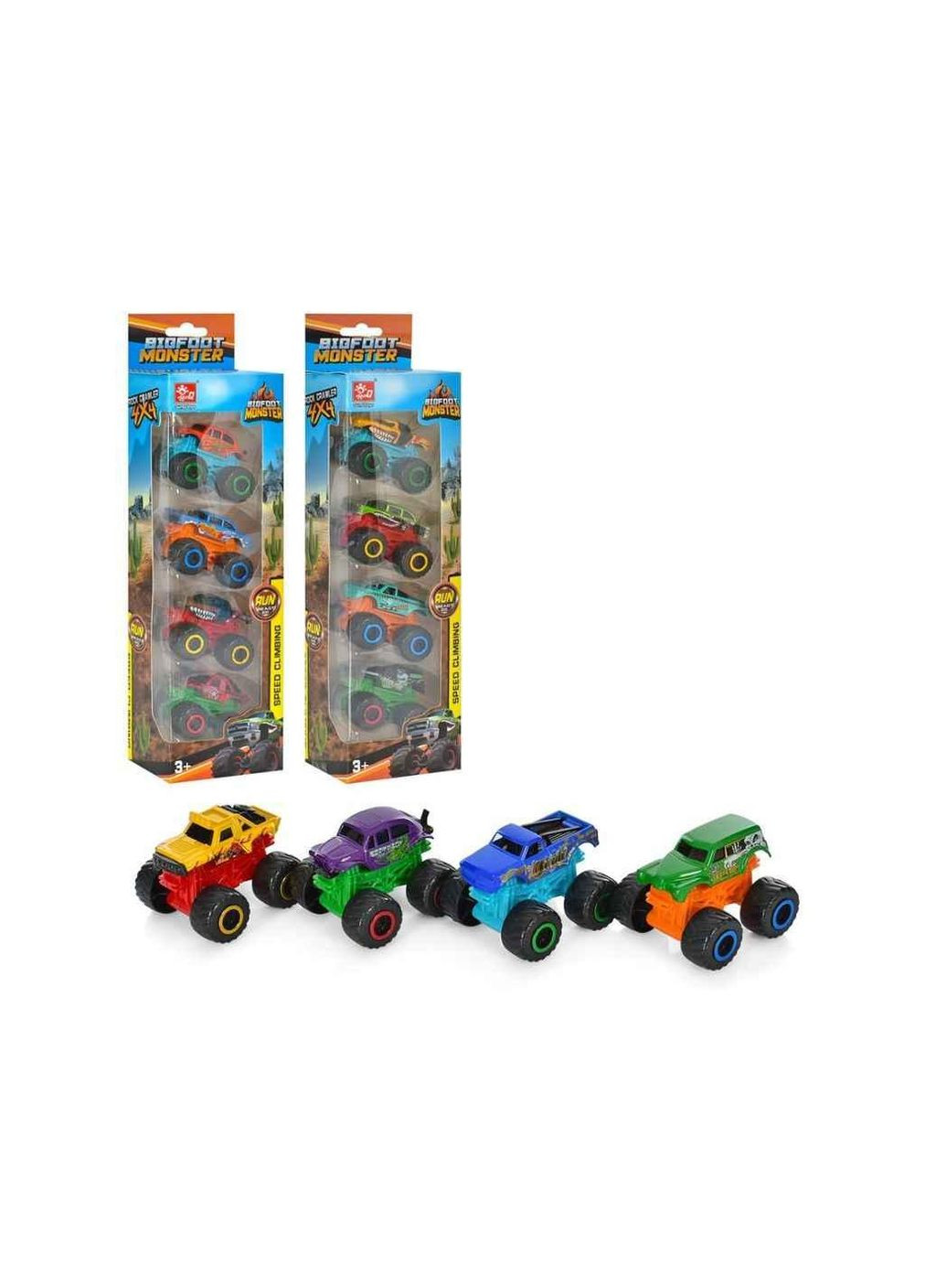 Набор машинок 4шт SQ807841 ТМ КИТАЙ Metr+ (316449721)