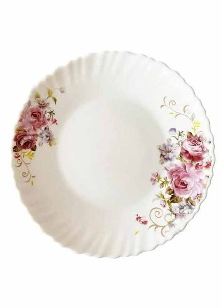 Тарілка обідня Рожевий букет Wave 220 мм V220РB (104146) Vittora (300801061)