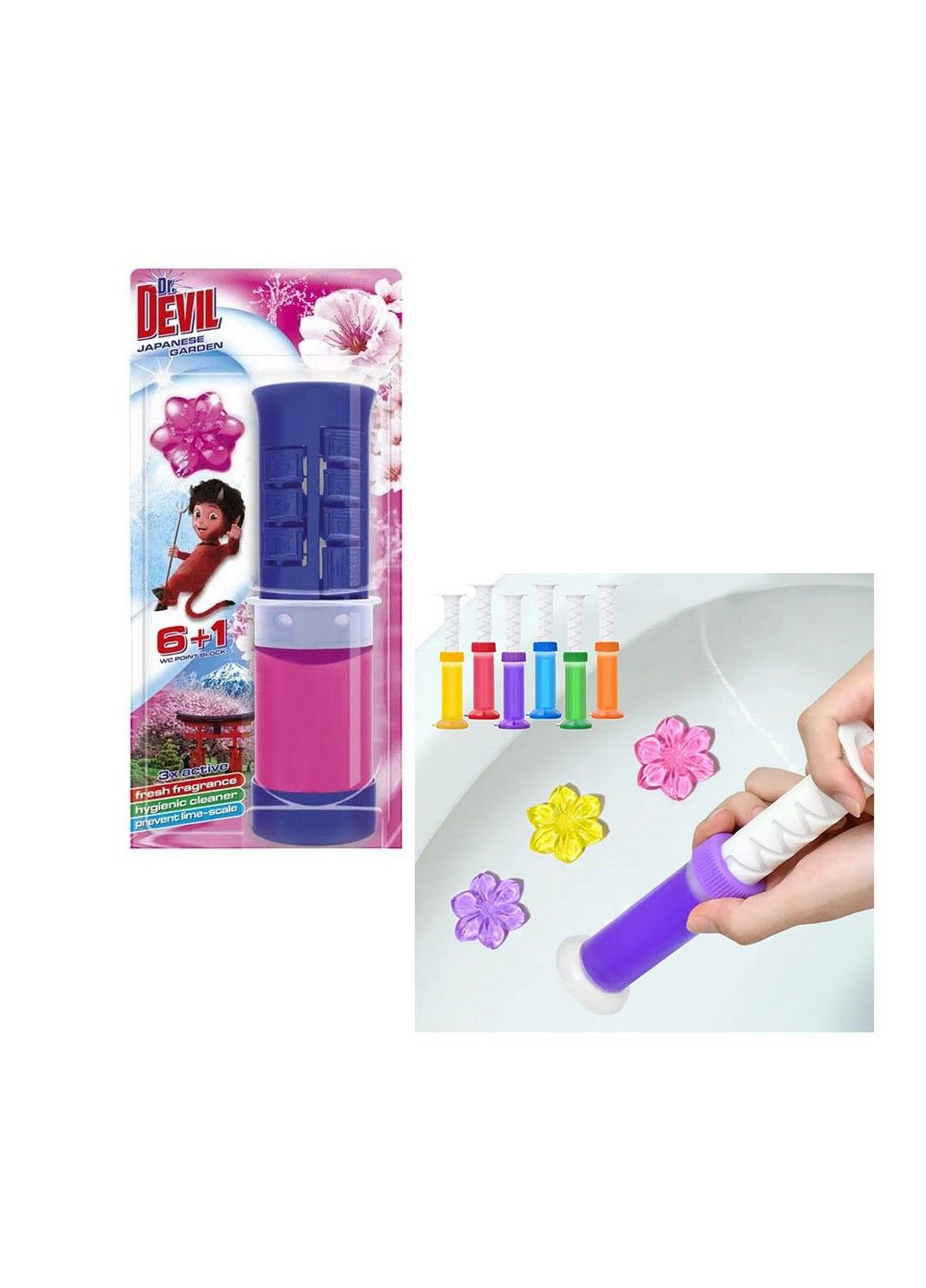 Туалетний точковий блок для унітазу Японський Сад 45 мл Dr.Devil (296287650)