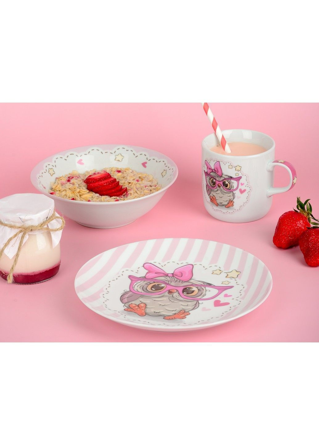 Тарілка OWL /18 см /обід (YF6031-1) Limited Edition (365274635)