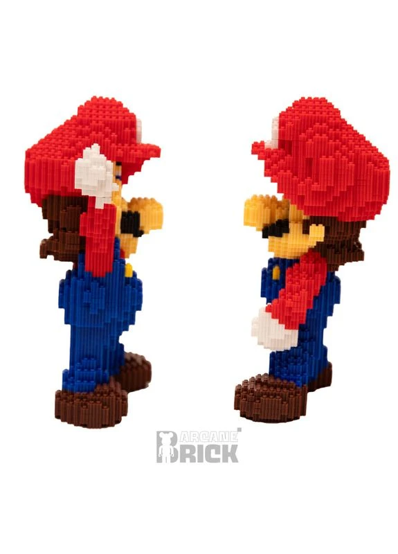 Конструктор 3д для дорослих "Red Mario" 29 см збірний блоковий Blocks для дітей інтер'єрна арт фігурка супер маріо Magic (392468999)