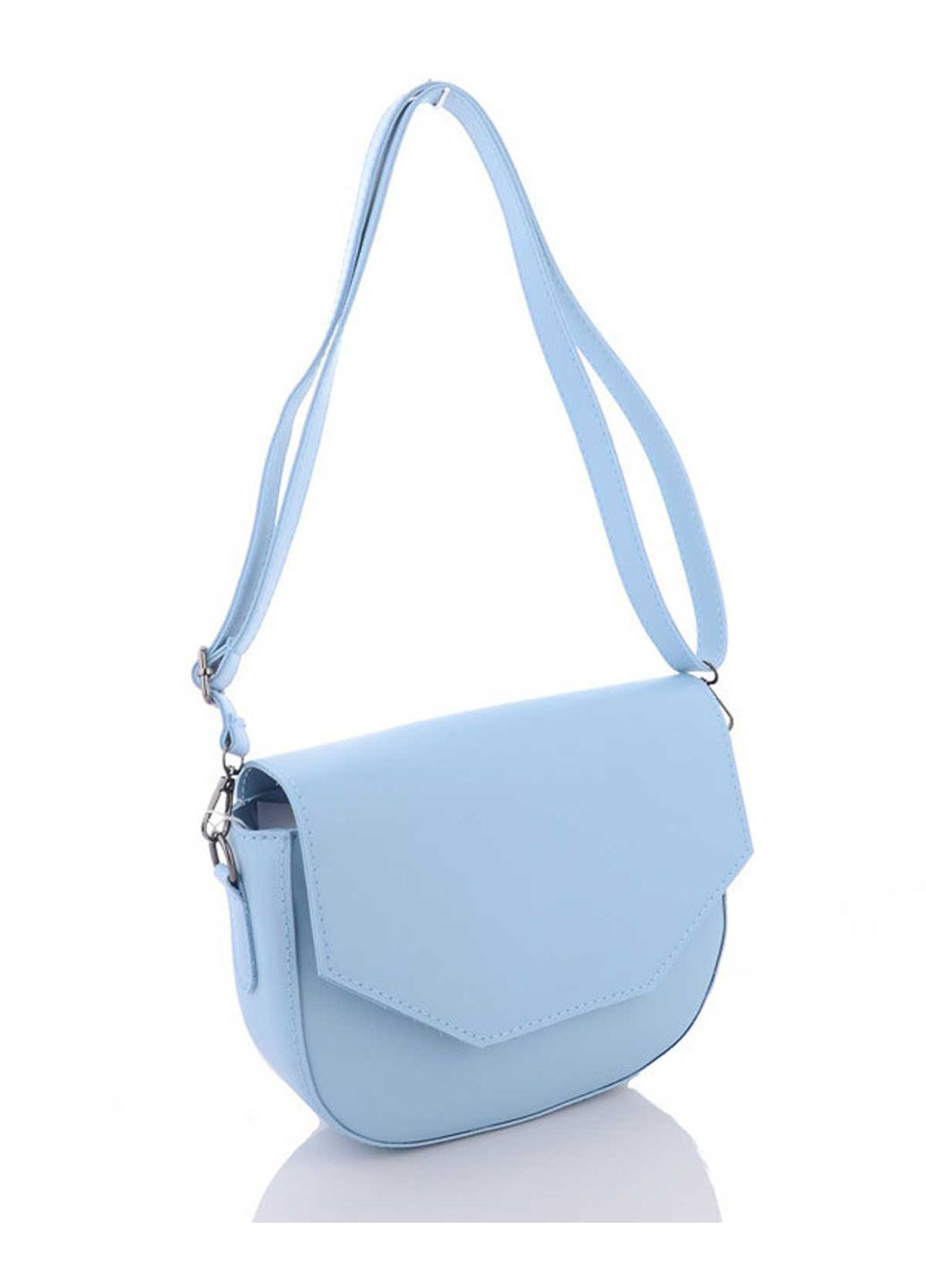 Сумка женская Ирис голубая экокожа молодежная с молнией и магнитной застежкой 1 отделение ProDobro (367265373)