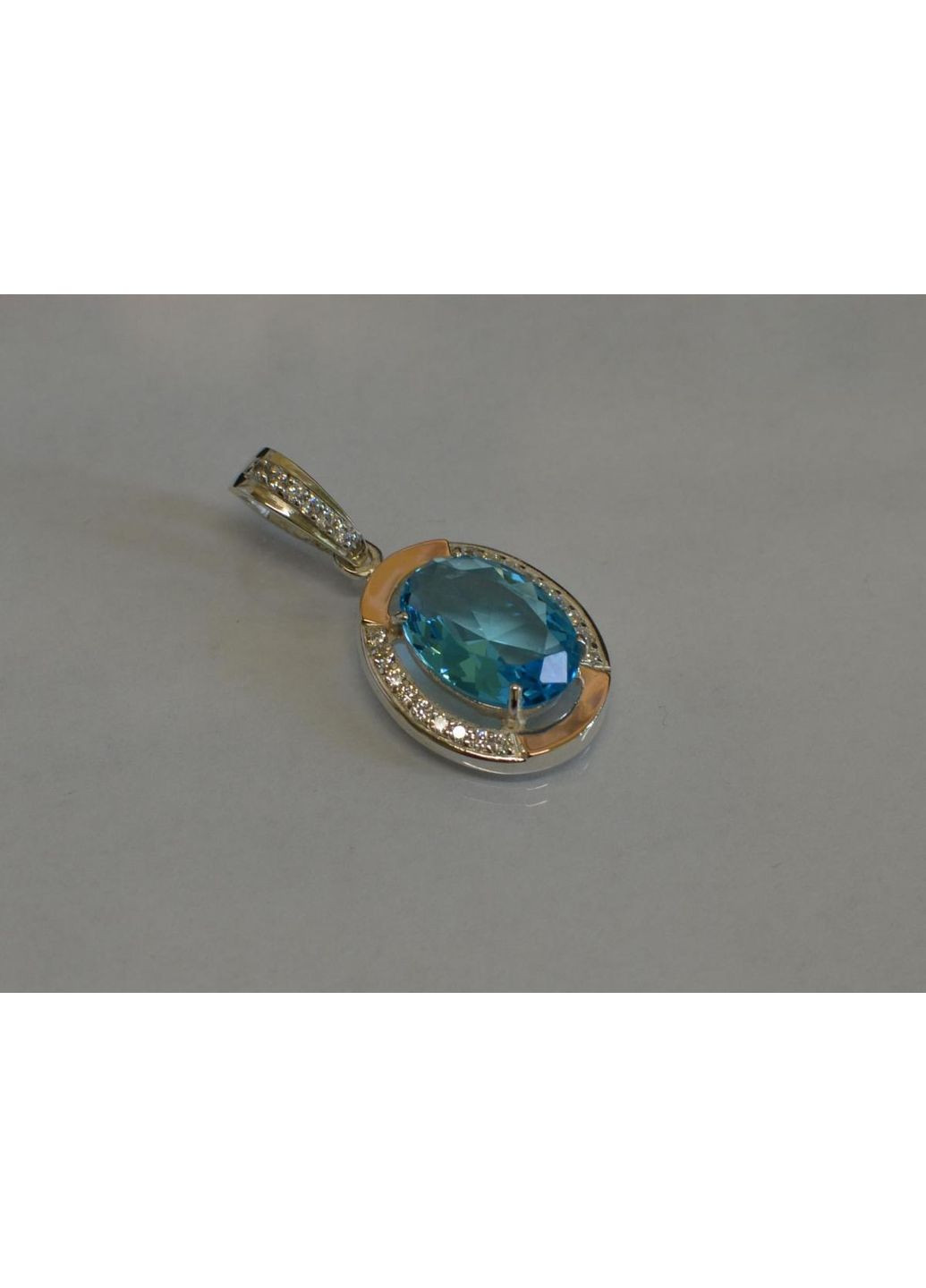 Серебряные серьги-подвески со вставками из золота. Silver Style (367111971)