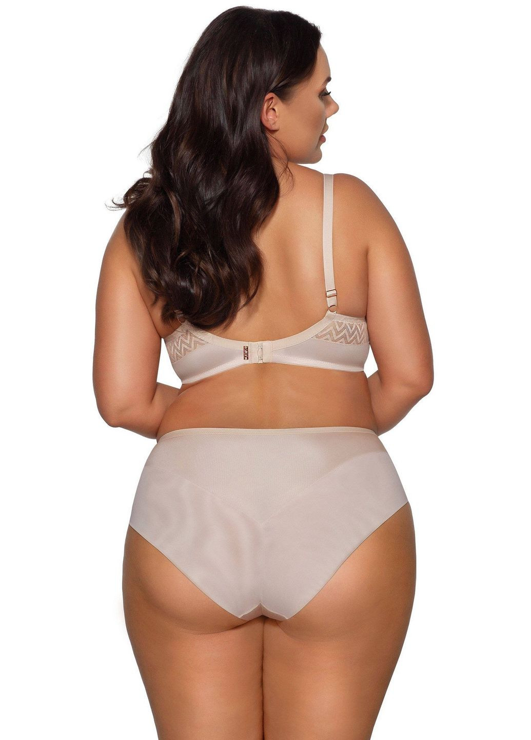 Бежевий гладкий м'який бюстгальтер Ava з кісточками