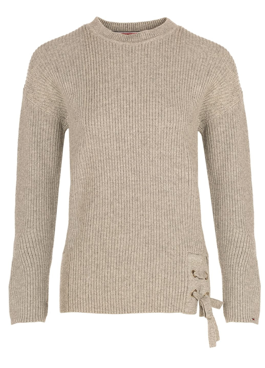 Серый зимний женский свитер с шерстью джемпер Tommy Hilfiger