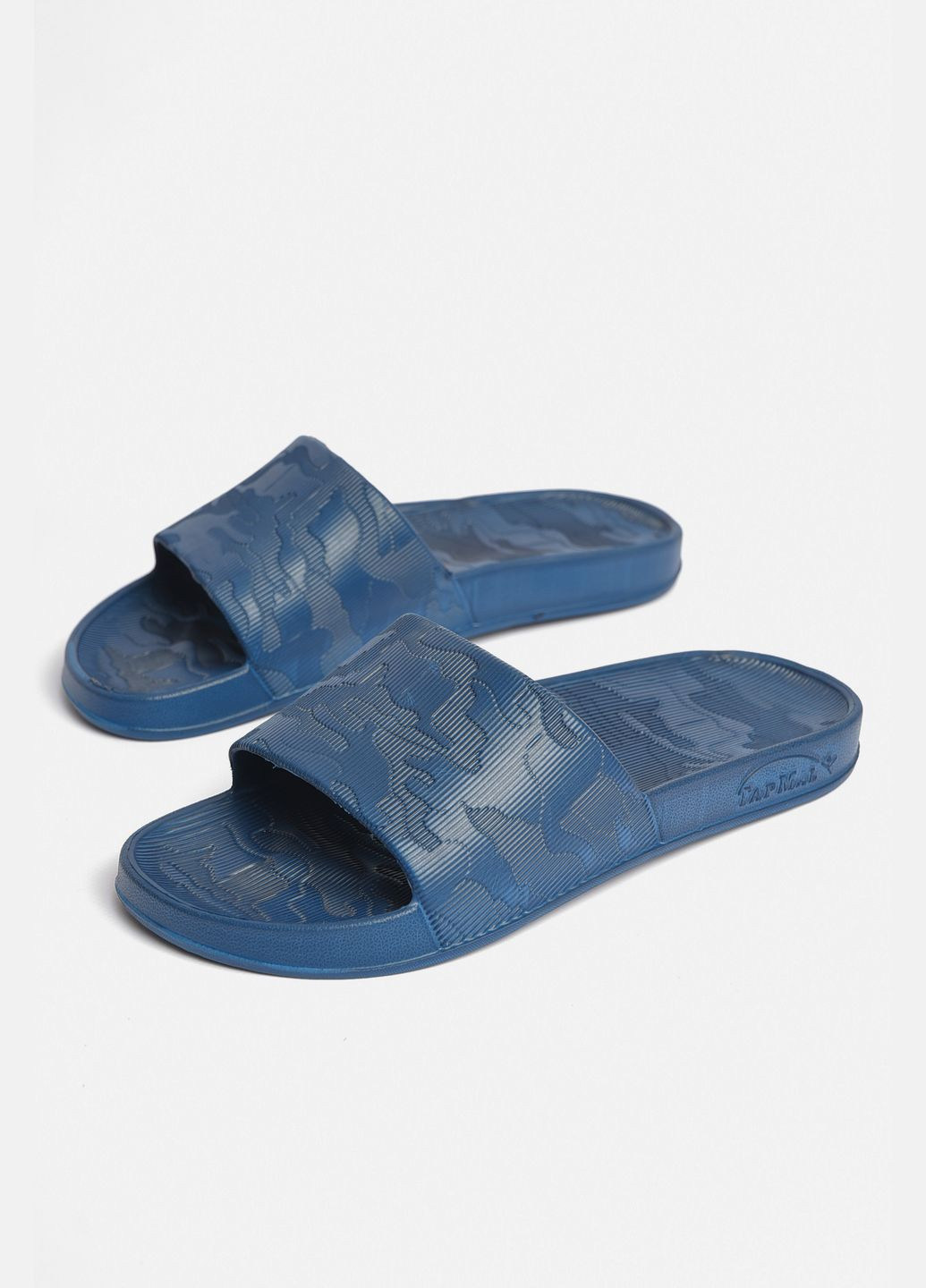 Шльопанці чоловічі піна темно-синього кольору Let's Shop (301196689)