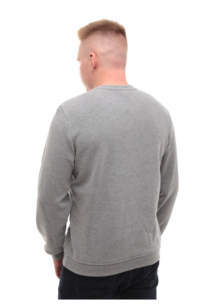 Сірий демісезонний джемпер чоловічий сірий прямий однотонний джемпер Jean Piere Пряма