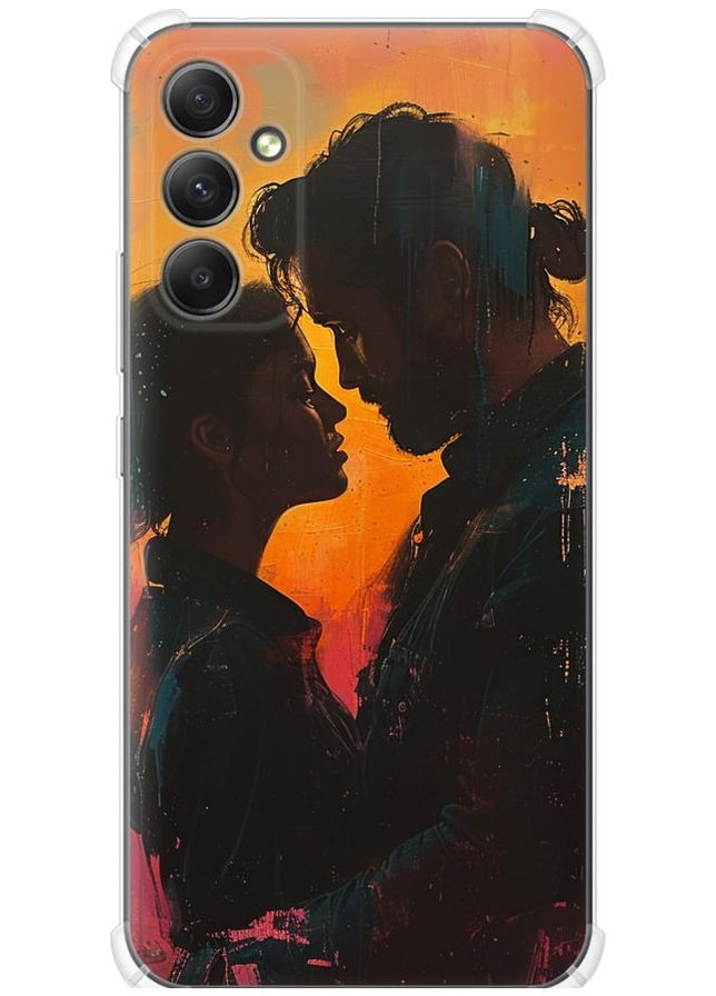 Силіконовий протиударний с посиленими кутами чохол 'Кохання на полотні' для Endorphone Samsung Galaxy A34 A346E (286768092)