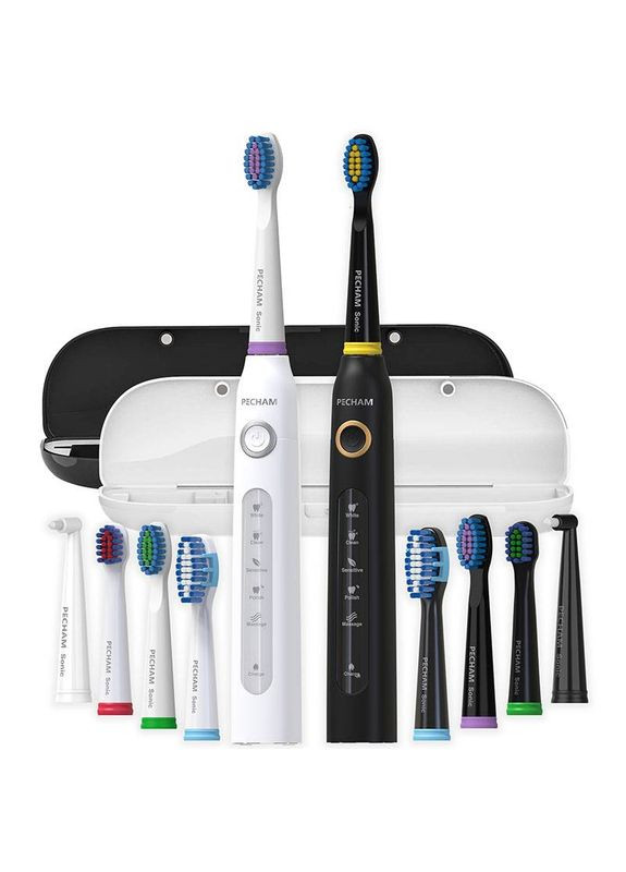 Набор зубных щеток Black & White Travel Set (0009119080224) PECHAM (306581708)