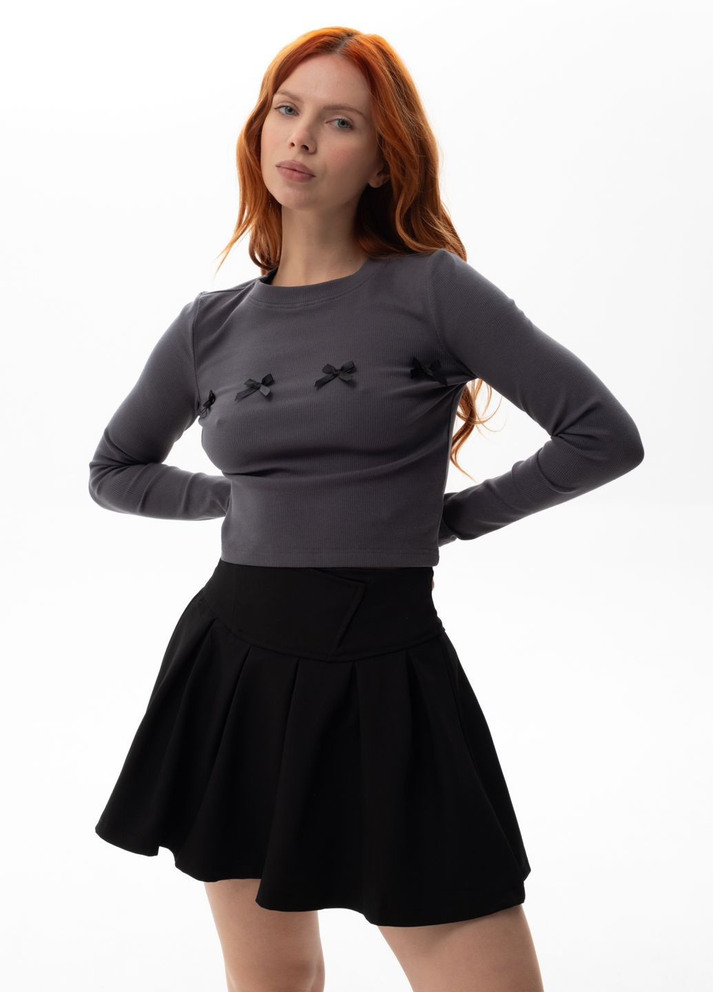 Черная кэжуал женская юбка 345533 Power