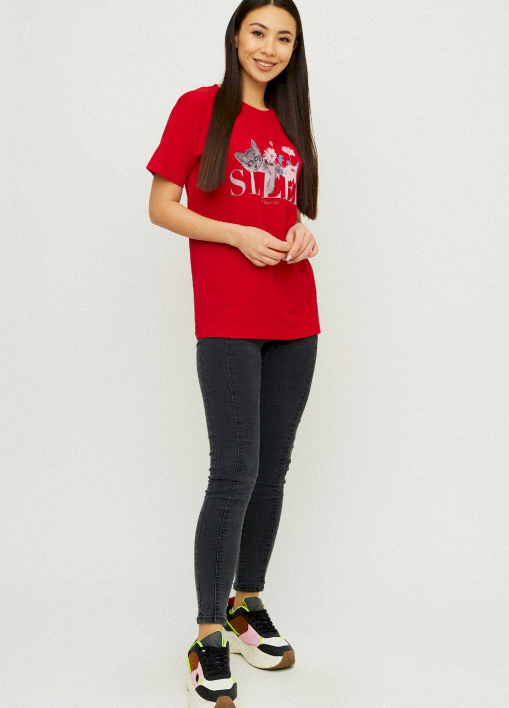 Футболка Boyfriend / дышащий принт / YAPPI - (325222294)