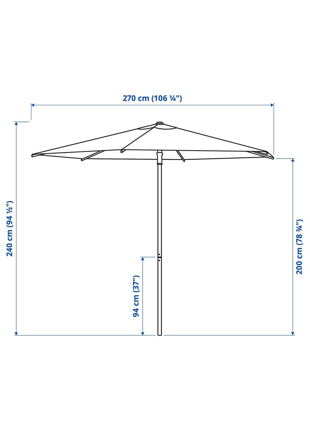 Садовий парасоль IKEA (278406489)