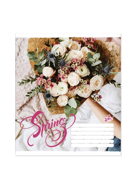 Зошит 48 арк. клітинка " " / Весняний букет Бріск (356005950)