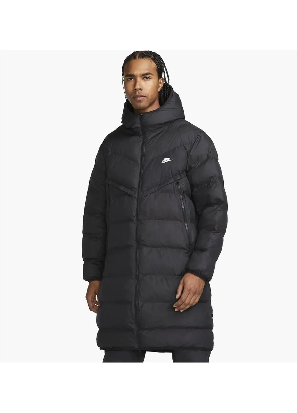 Чорна зимня куртка чоловіча sportswear storm-fit windrunner (dr9609-010) Nike