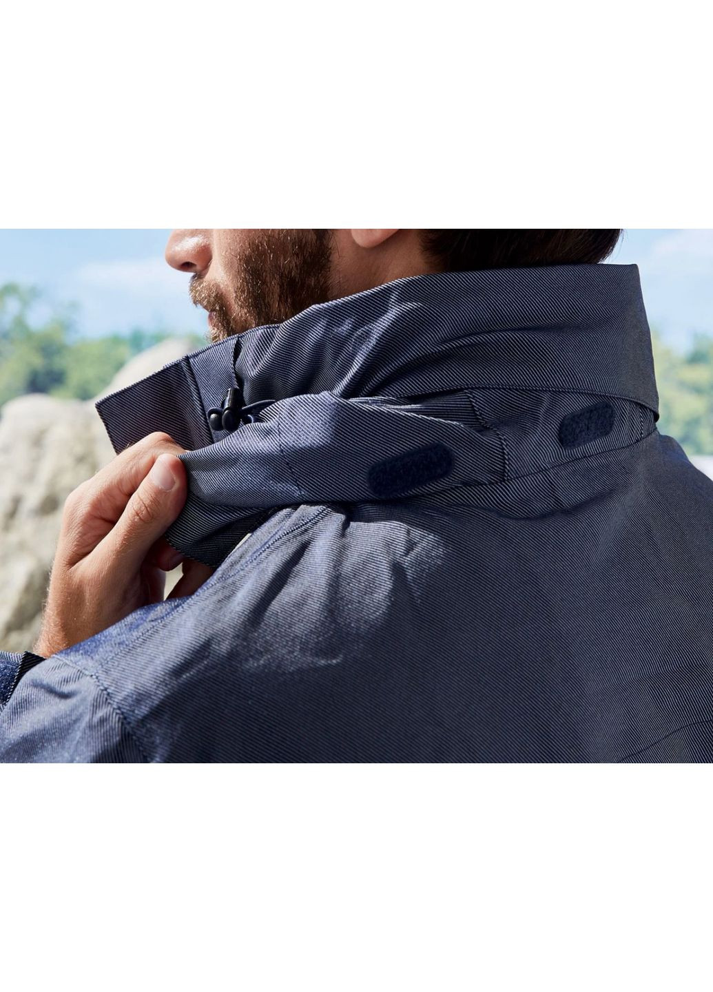 Темно-синя демісезонна куртка мембранна (водо-вітро захист 3000мм) для чоловіка bionic-finish® eco 301755 56(xl) темно-синій Crivit