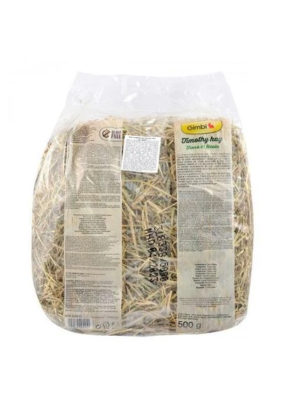 Сіно GimBi для гризунів з тимофіївкою, 500 г (*) No Brand (326068358)