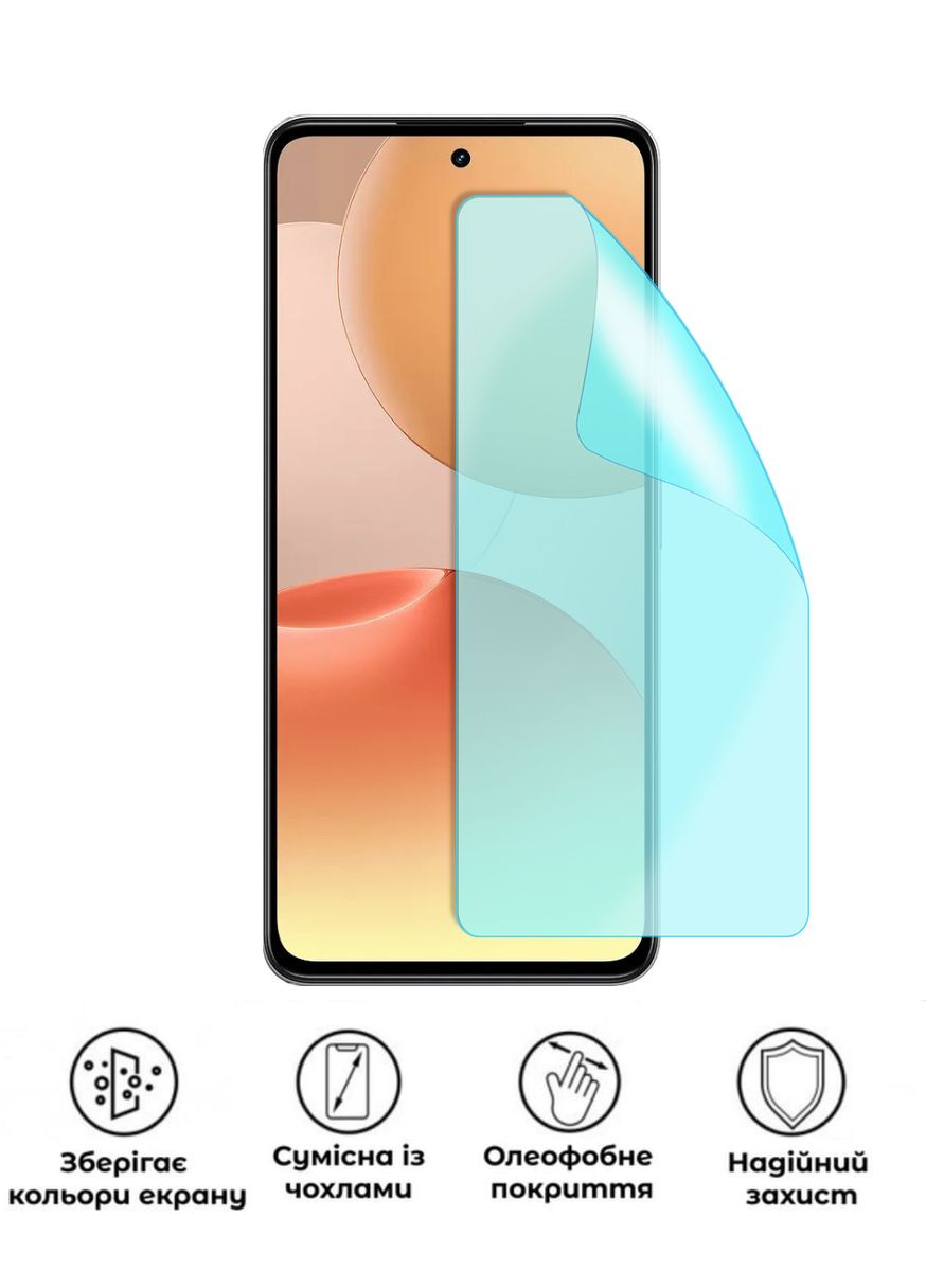 Защитная гидрогелевая глянцевая пленка Grade A на экран смартфона Realme P4x 5G No Brand (373244572)