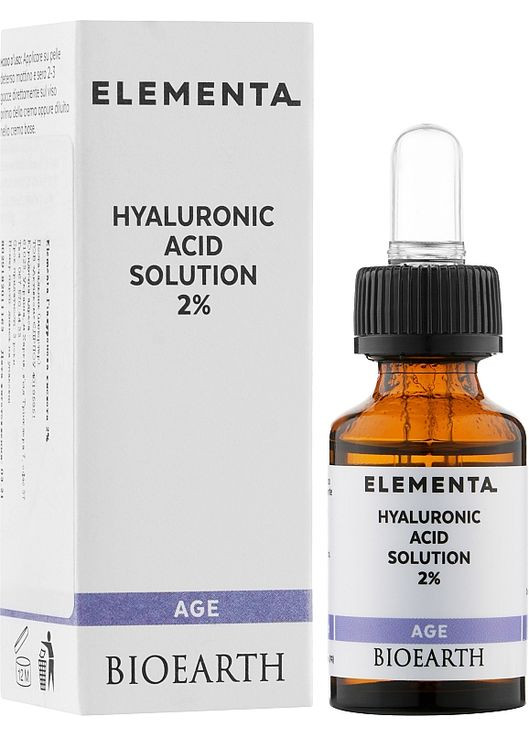 Сироватка "Гіалуронова кислота 2%" Elementa AGE Hyaluronic Acid 2% 30ml (912077-143491) Bioearth (368638386)