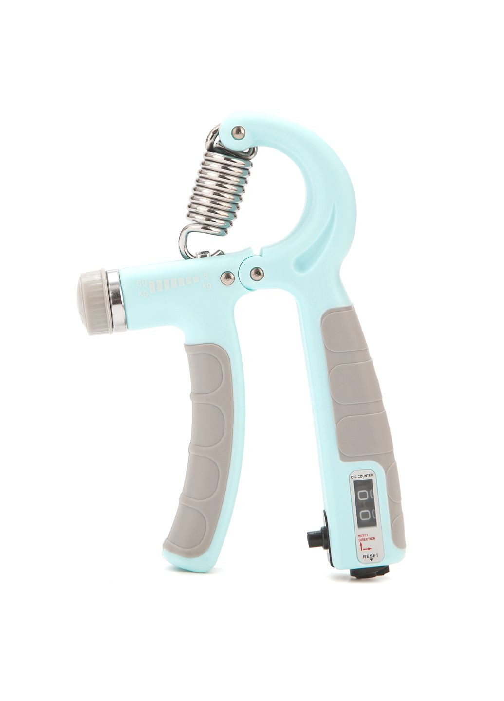 Эспандер кистевой 5-60 кг с регулируемой нагрузкой и счетчиком Mint/Grey Cornix XR-0266 (342758491)