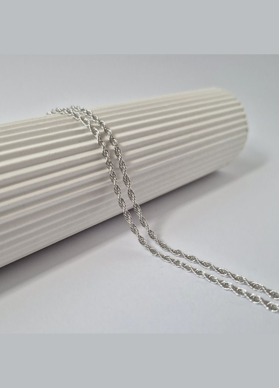 Срібний ланцюжок Жгут см срібло 925 проби родоване 803р4/70 8.30г No Brand (324271618)