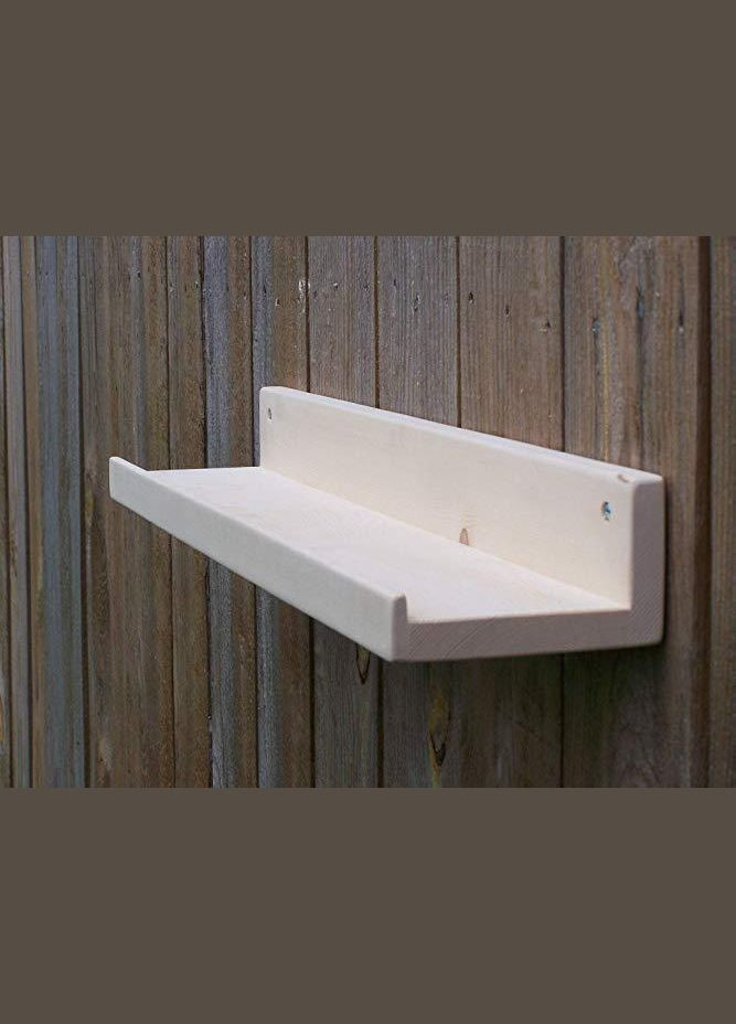 Настенная полка из дерева Хенкок 80 бланже (НСП-0031801) No Brand (328080831)