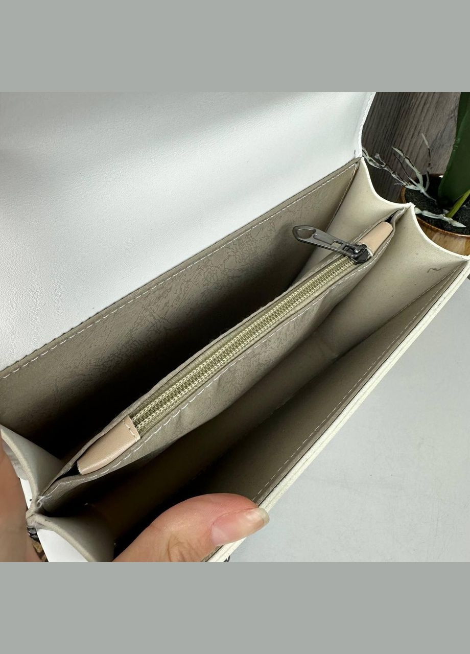 Модна жіноча міні сумочка клатч на ланцюжку в стилі Гучі, маленька сумка на плече підкова Білий No Brand (334729717)