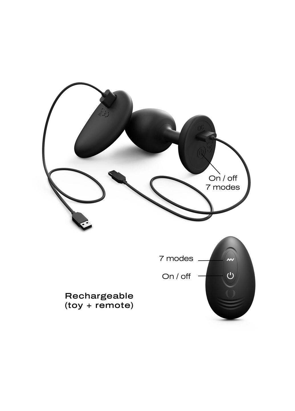 Анальная вибропробка GEISHA PLUG INFINITE M Dorcel (369949353)