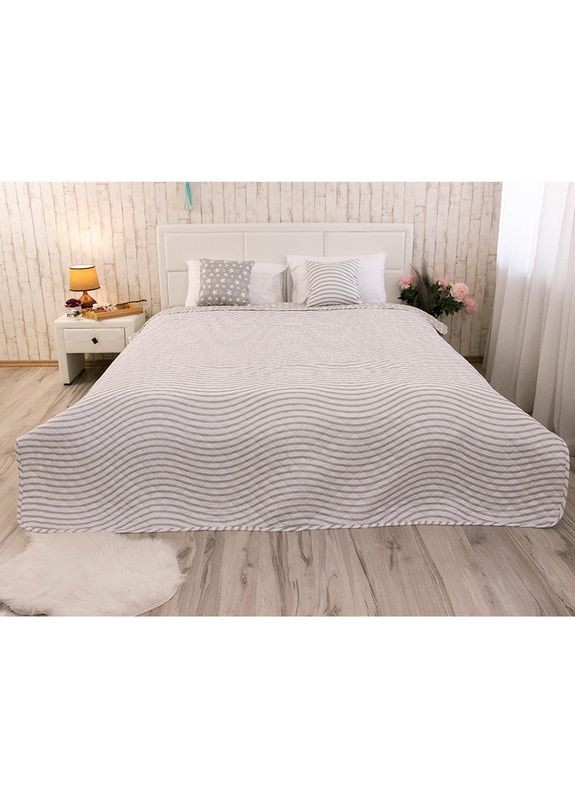 Покривало двостороннє 150x212 см - Star сірий (17876) Руно (344450194)