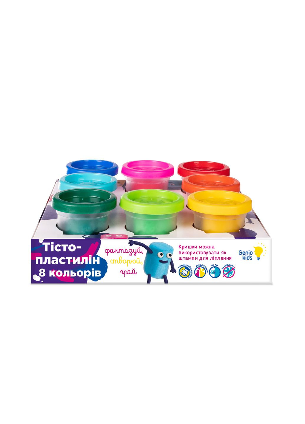Набор для детского творчества "Тестопластилин 8 цветов" TY4408 DGT-ART (293484608)