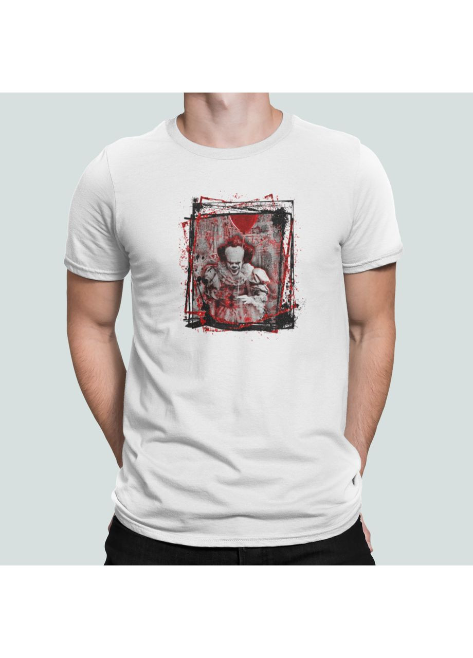 Белая мужская футболка с принтом pennywise it пеннивайз клоун оно хэллоуин 2 Stedman