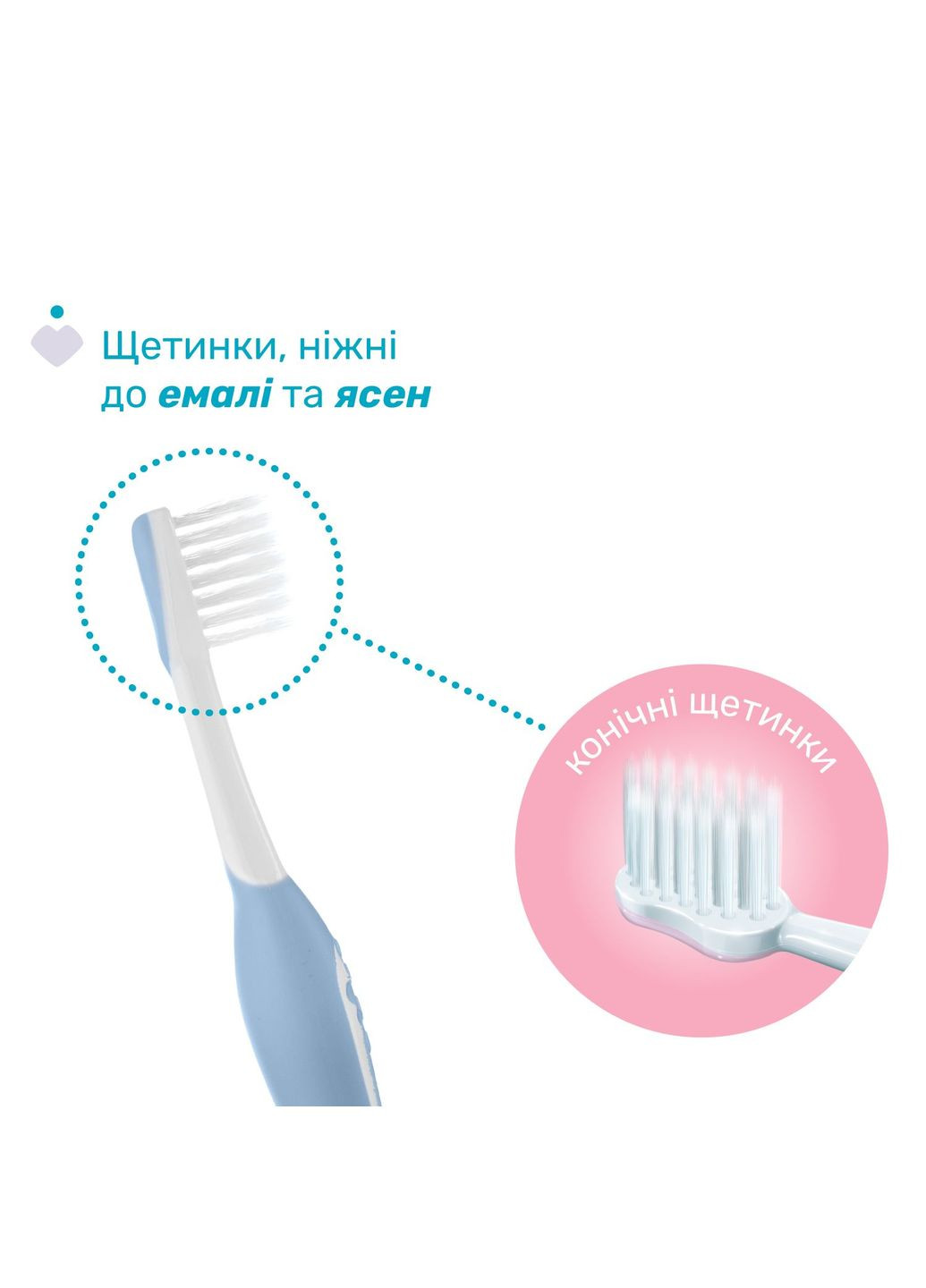 Зубна щітка для перших зубів, 6-36 міс., блакитна Chicco 12081.11 (333299178)