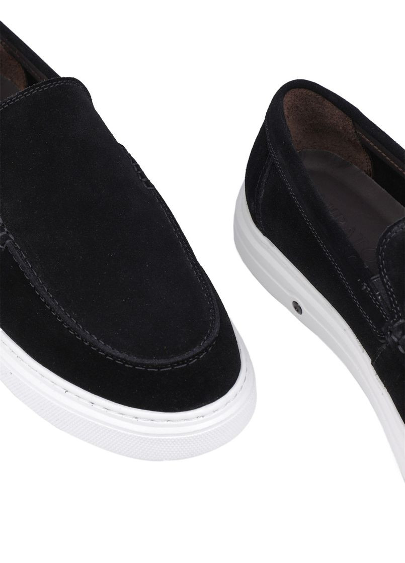 Черные мужские туфли m156a-80-x12 черный замша MIRATON