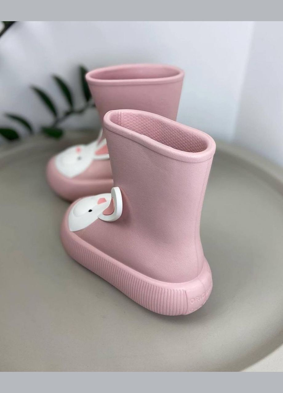 Розовые резиновые сапоги розовые 1101 No Brand