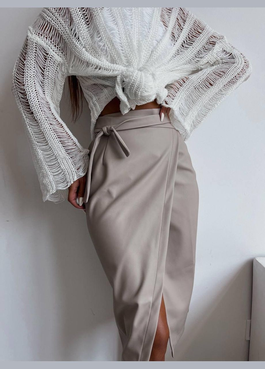 Спідниця жіноча - на запах з екошкіра JUGO Atelier № 027 (303106762)