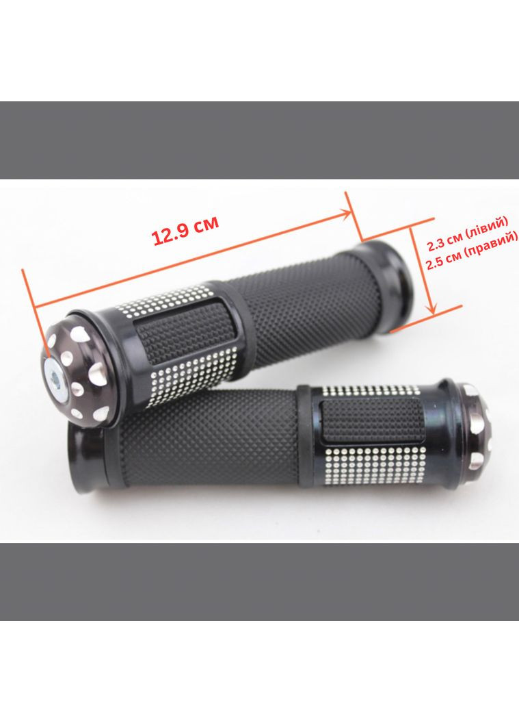 Ручки керма на мотоцикл у чорному кольорі 2 шт. China (366875064)