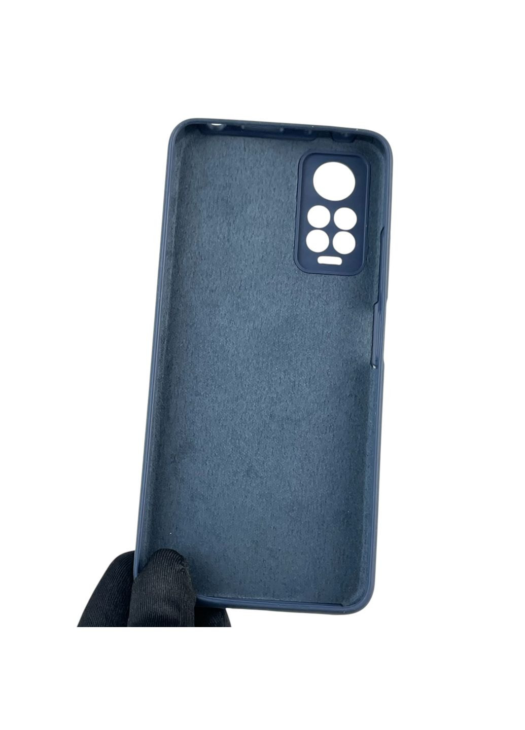 Чехол для Redmi Note 11 Pro 4G силиконовый с микрофиброй на сяоми редми нот 11 про 4г темно-синий Xiaomi (366386256)
