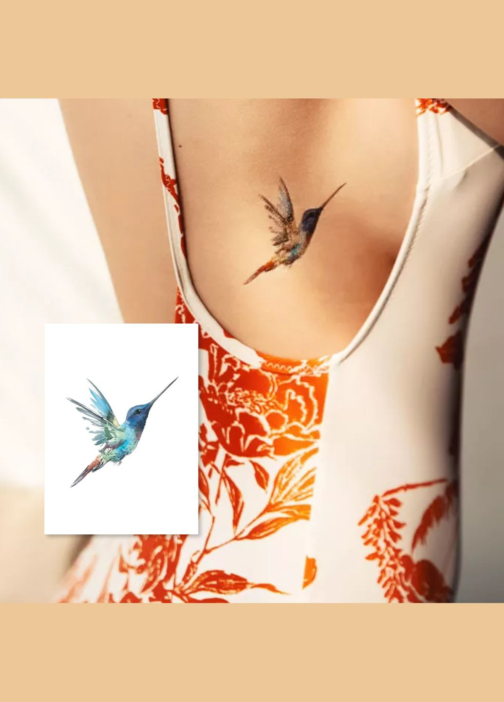 Временное тату "Колибри в полете" Arley Sign (295265754)