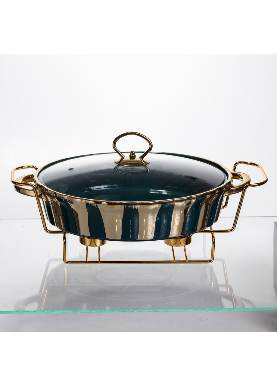 Марміт порцеляновий настільний овальний 1,5 літра мармітниця з підігрівом JY-6 Yiwu (369142690)