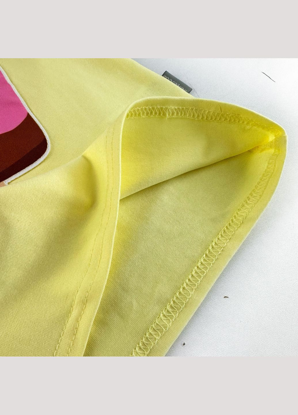 Желтая летняя футболка летний 3-ts-c-40-1-06243 Marakas