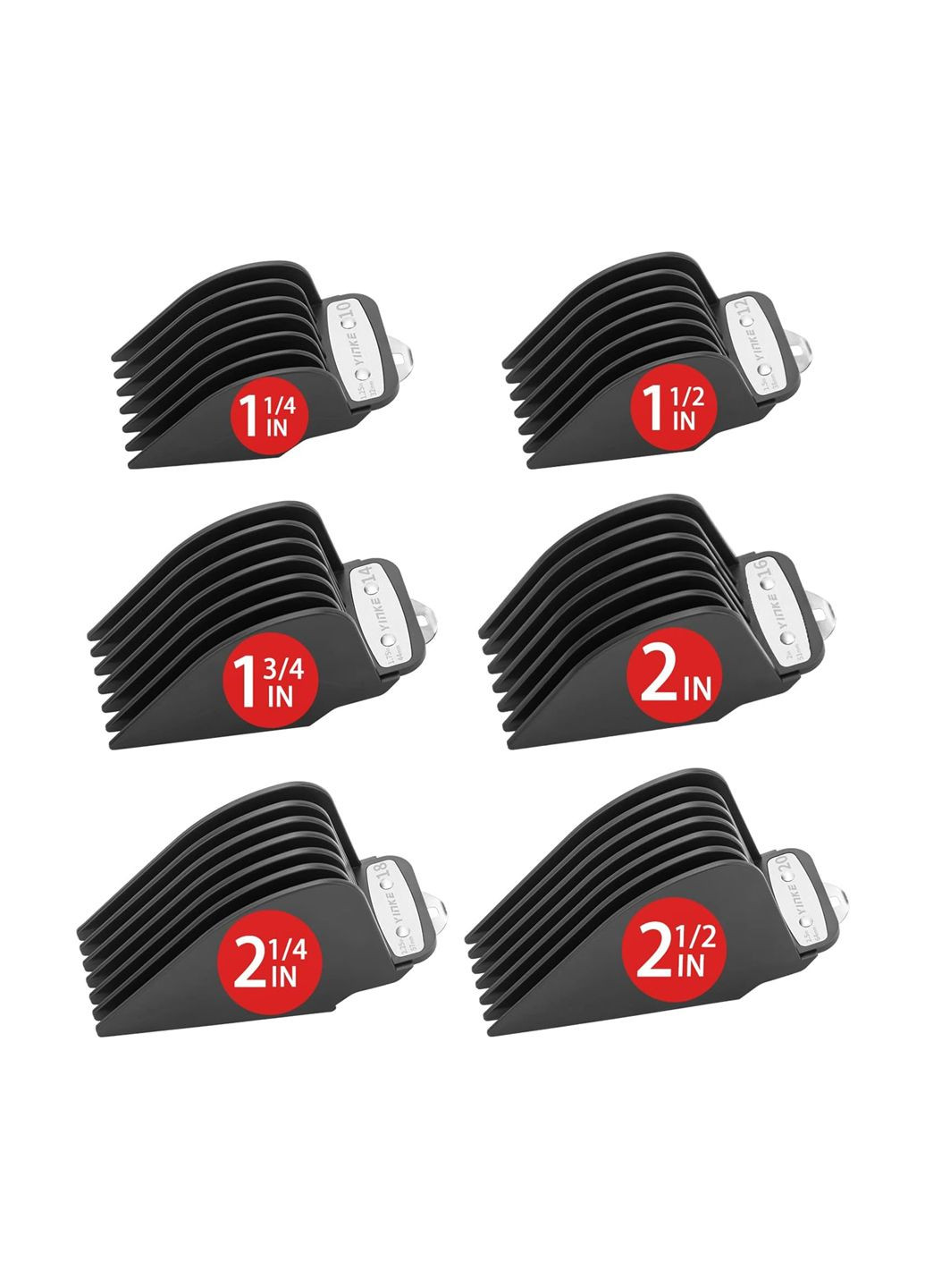 Насадки на машинку для стрижки Wahl/Surker 6 шт чорний Yinke Amazon (361319513)