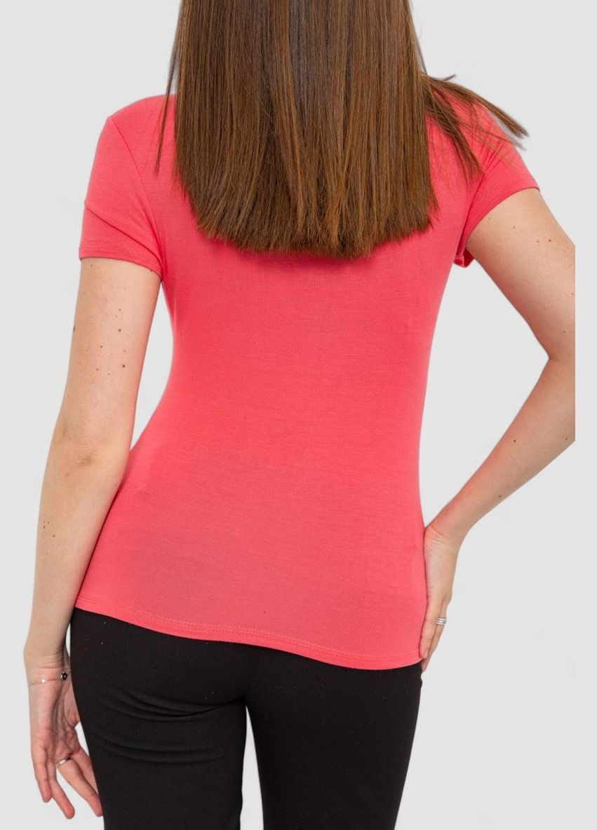 Коралловая футболка женская Ager 186R528