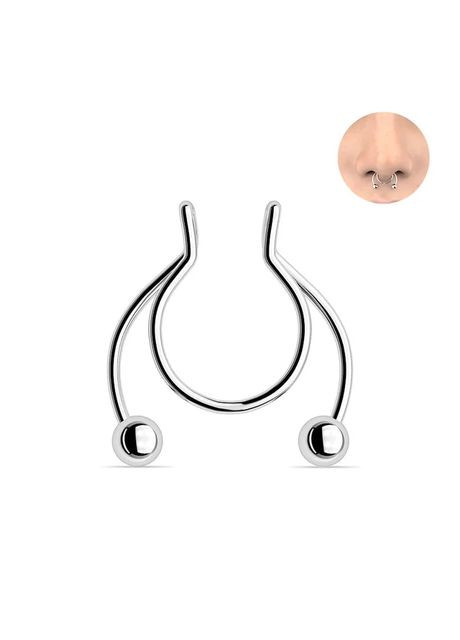 Септум для носа имитация пирсинга без прокола No Brand (316684068)