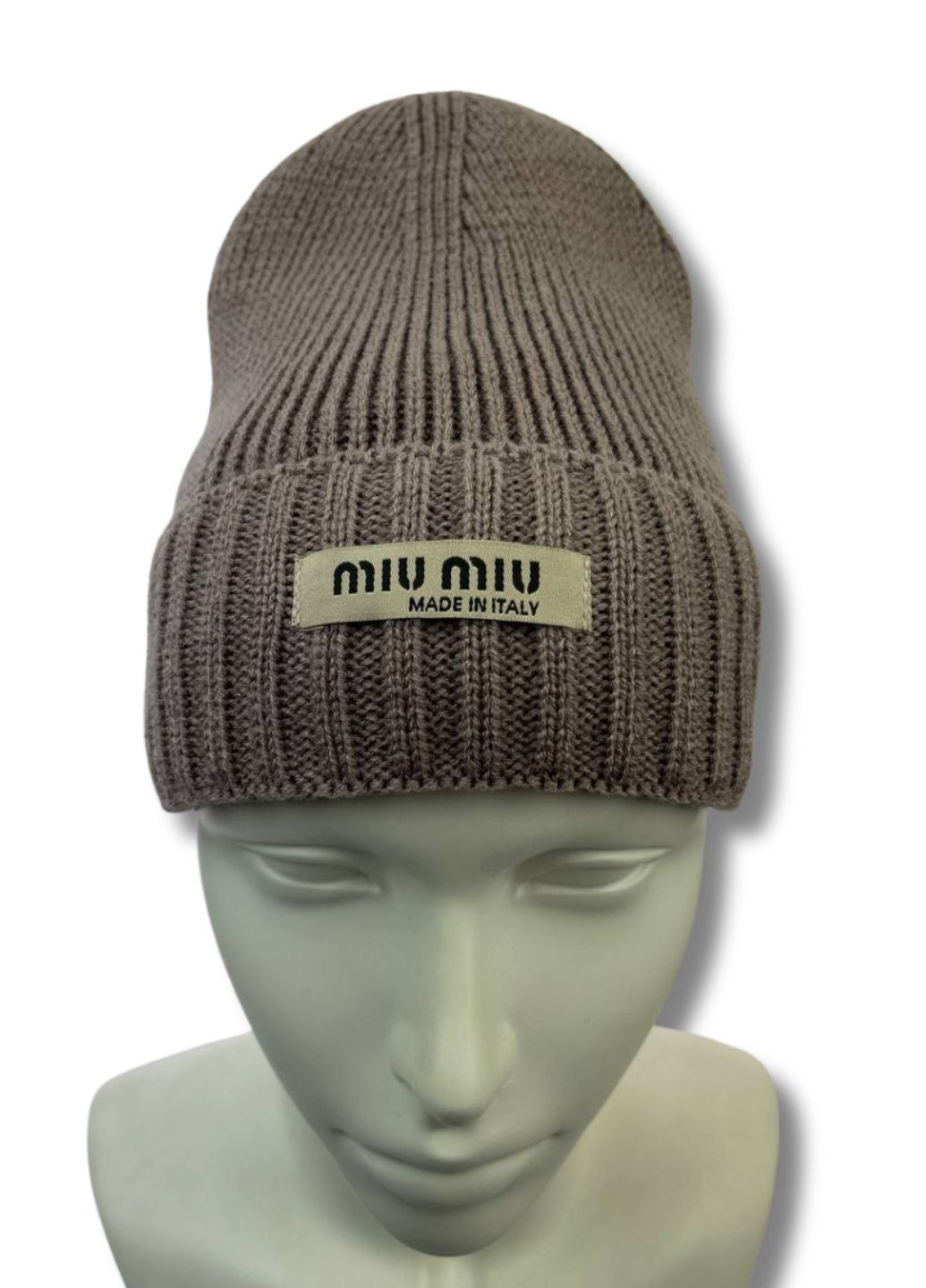 Жіноча зимова шапка на флісі - МіуМіу / MiuMiu No Brand Шапка жіноча (364103403)