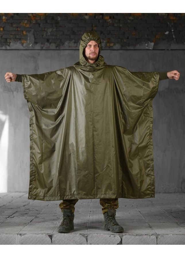 Тактичний пончо-дощовик No Brand (363187407)