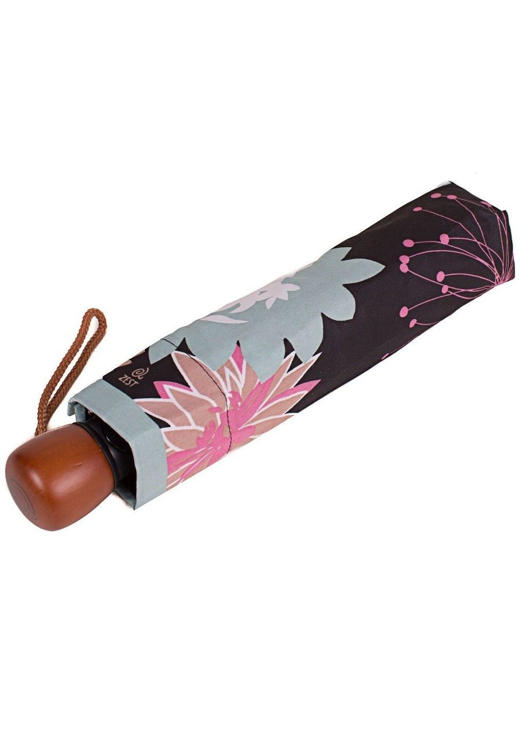 Чорна парасолька жіноча стильний чорний напівавтомат Airton середня (332164303)